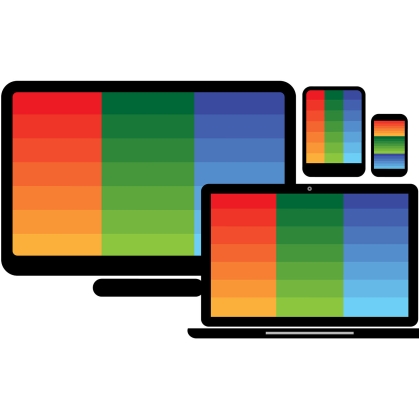 various electronic devices graphic