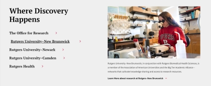User Choice Vertical Tabs component screenshot